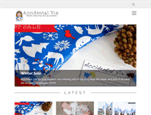 Tablet Screenshot of accidentalvix.co.uk